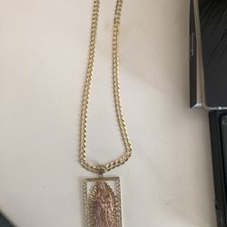 14k Chain 10k Charm 
