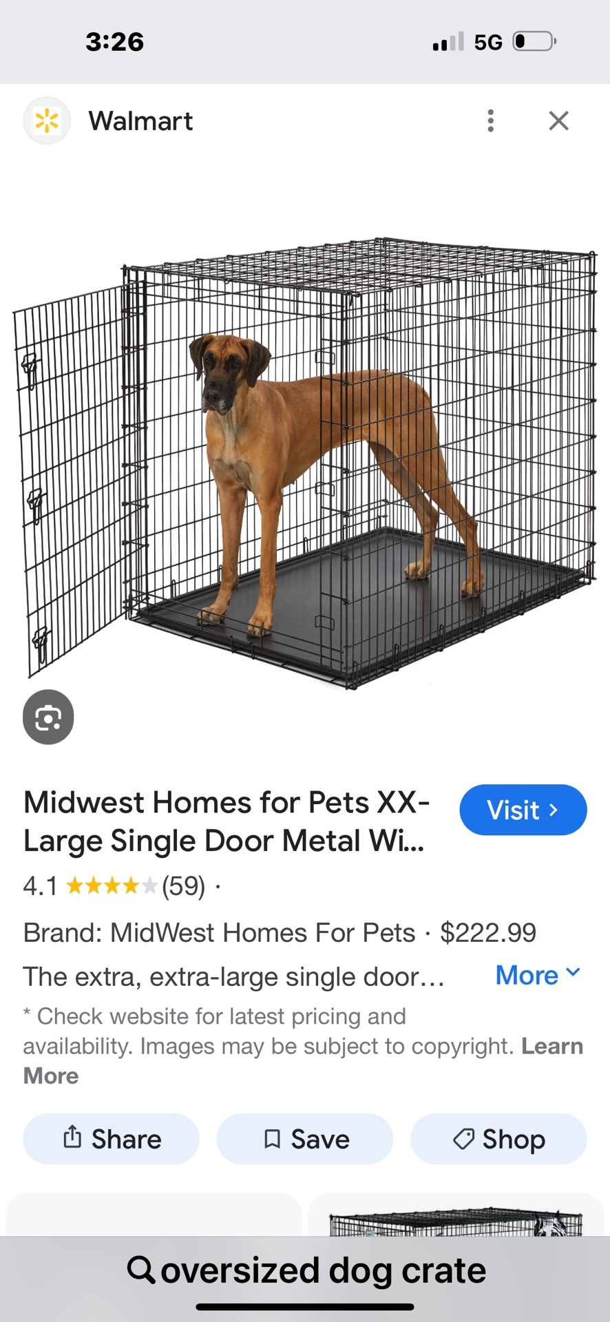 Extra Large Dog Crate
