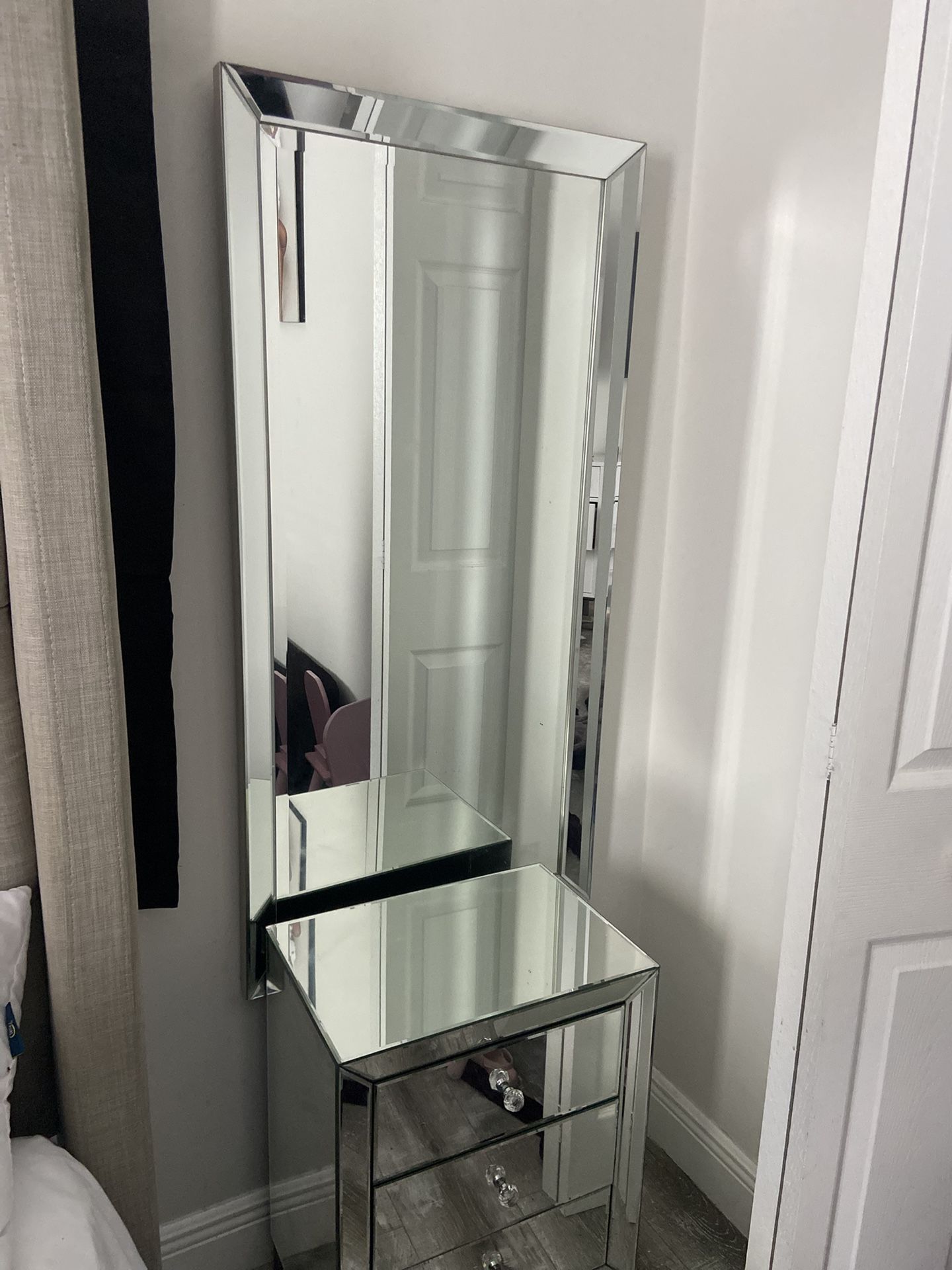 Mirror And Night Table