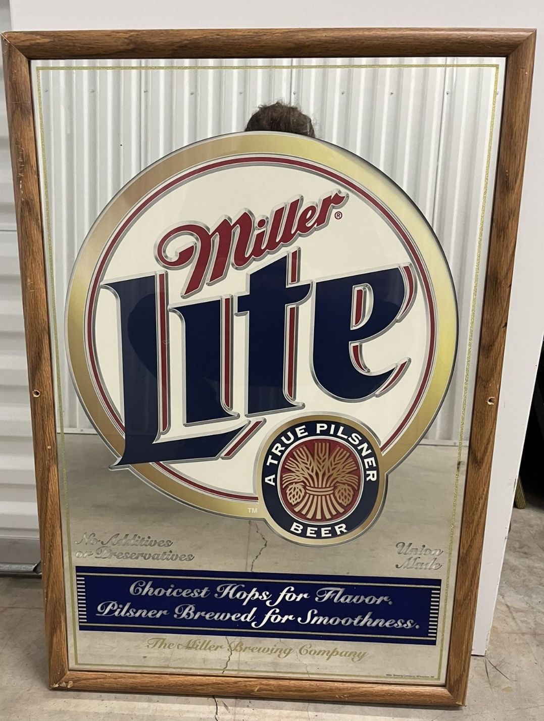 Vintage Miller Lite A True Pilsner Beer Glass Beer Mirror