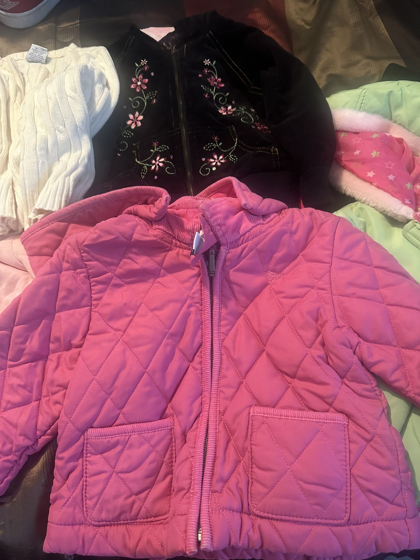 Assorted Jackets And Hoodies For Toddler Girls