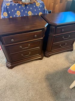 2 large nightstands or side tables
