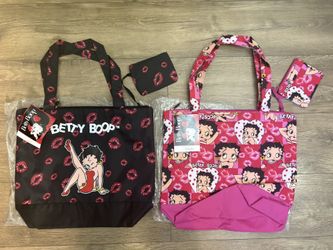 Large Size Betty Boop Tote W/ Coin Ba G - $20 Each