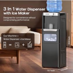 NEW!! ICEPURE Water Dispenser w/ Ice Maker