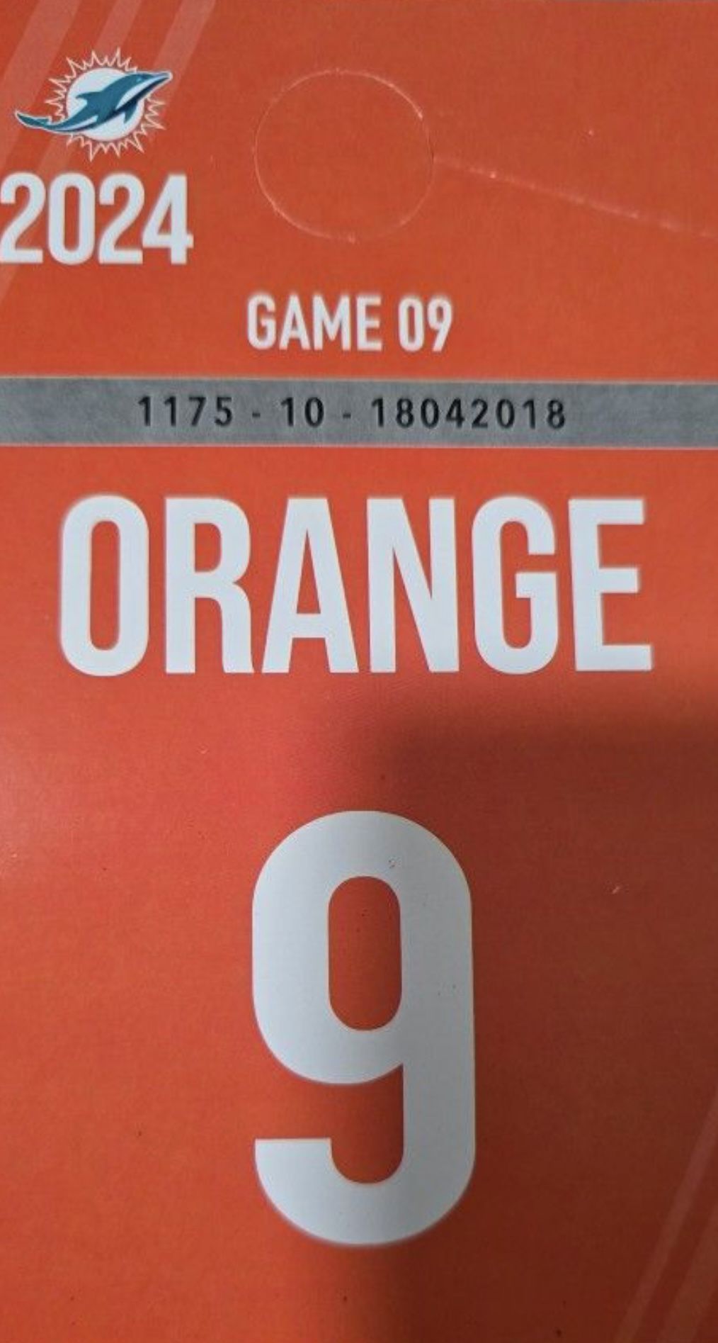 Orange Parking For Fins/Pats Game