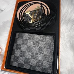 Wallet And Belt Set 