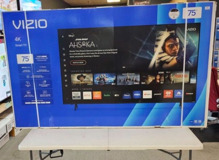 75 Tv $55 down on financing free delivery six month warranty 75 Vizio Tv Smart 4k Hdtv
