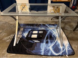 Glass Top Office Desk
