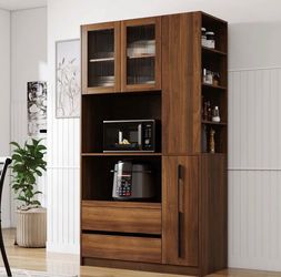 70.87" Freestanding Pantry Cabinet