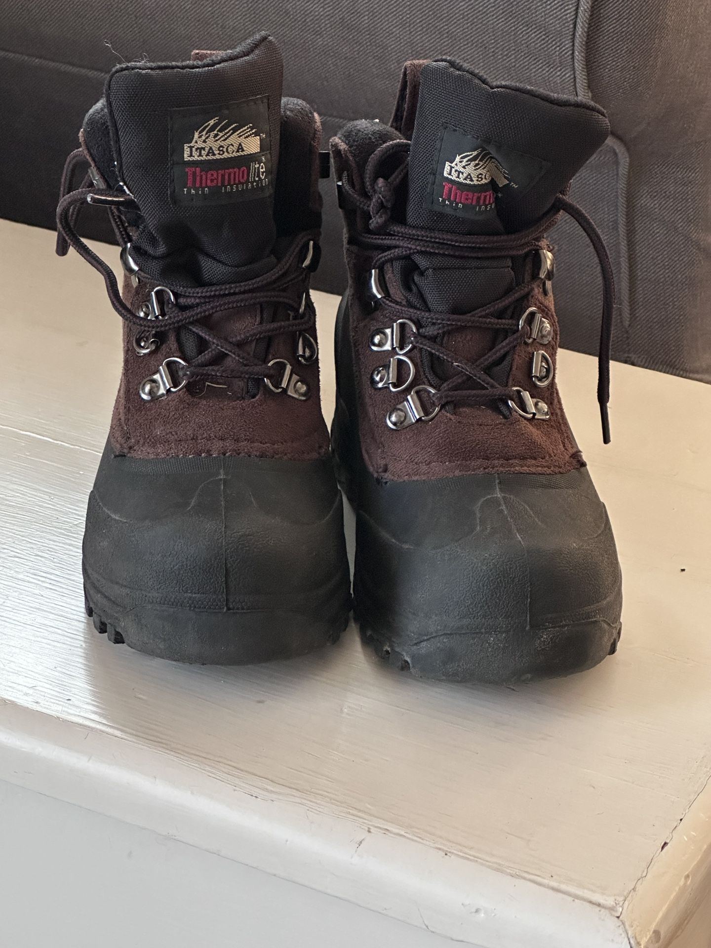 Itasca Icebreaker Kids Youth Snow Boots Hiking Brown Size 4