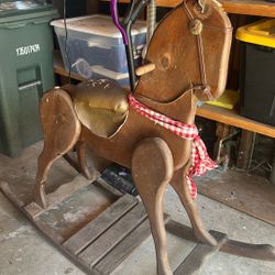 Wooden Rocking Horse 
