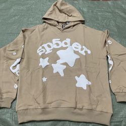 Sp5der Hoodie  Sand Beluga 