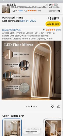 Full body LED Mirror