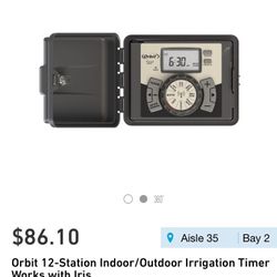 Orbit 12 station indoor/outdoor irritation timer