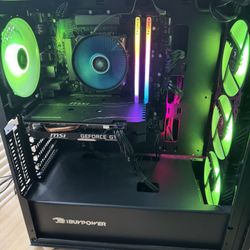 Gaming Desktop And Gaming Monitor 