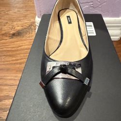 Leather Pointy Dress Flat S7