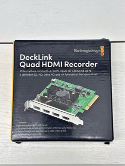 Blackmagic Design DeckLink Quad HDMI Recorder 4K Capture Card