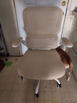 Used Beige Computer Chair FREE