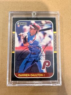 2001 Donruss Recollection Collection Darren Daulton Auto 22/32 Phillies