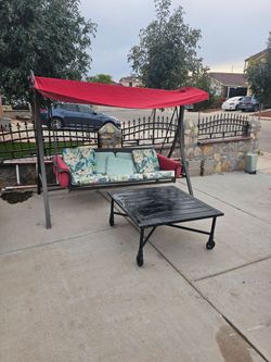 Swing and patio table (Eastside)