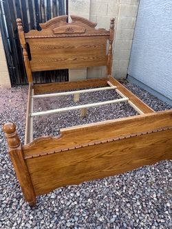 Queen bed frame and dresser