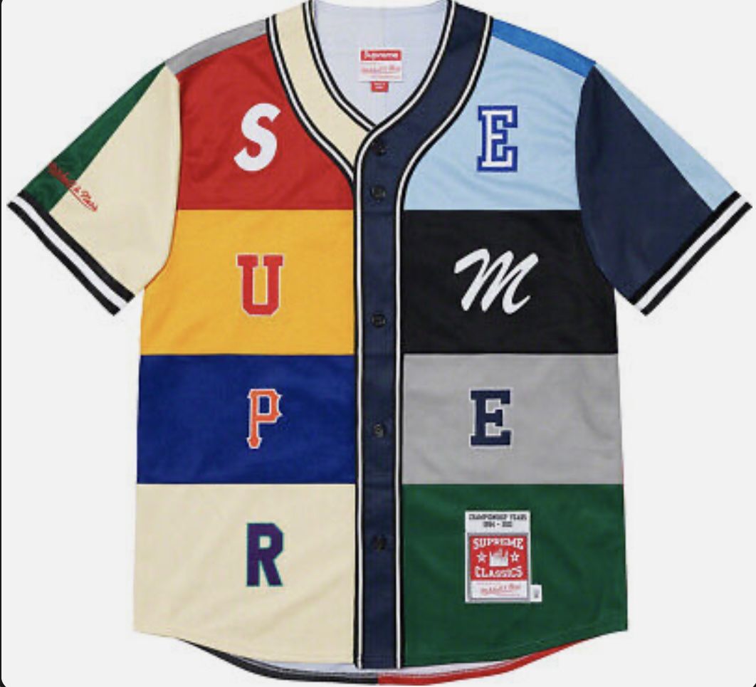 Supreme Mitchell & Ness Patchwork Baseball Jersey
