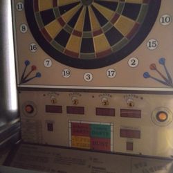 Vintage arcade electronic dart board