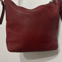 COACH Dark Red Leather Legacy Soho Hobo Shoulder Bag No. G2S-9186