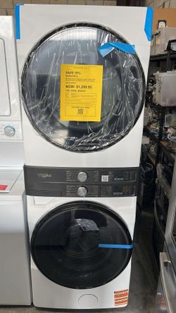 New whirlpool laundry center washer and dryer electric