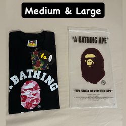 Bape shirts $35 each🔥