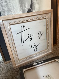 “This Is Us” Wood Wall Sign