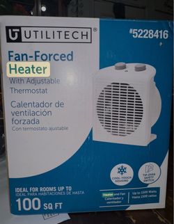 Utilitech Fan-Forced Heater with Adjustable Thermostat