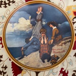 Norman Rockwell plate w/certificate