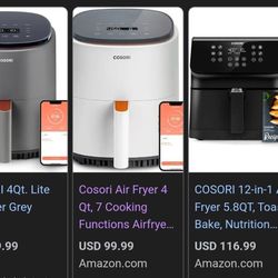 COSORI Air Fryer 4qt NEW NEW IN BOX 2 available 