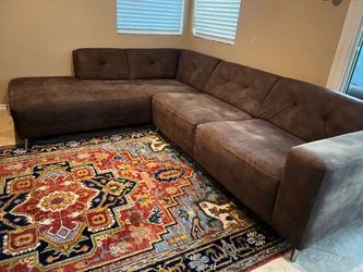 Beautiful Cappuccino Dark Beige Sectional Sofa