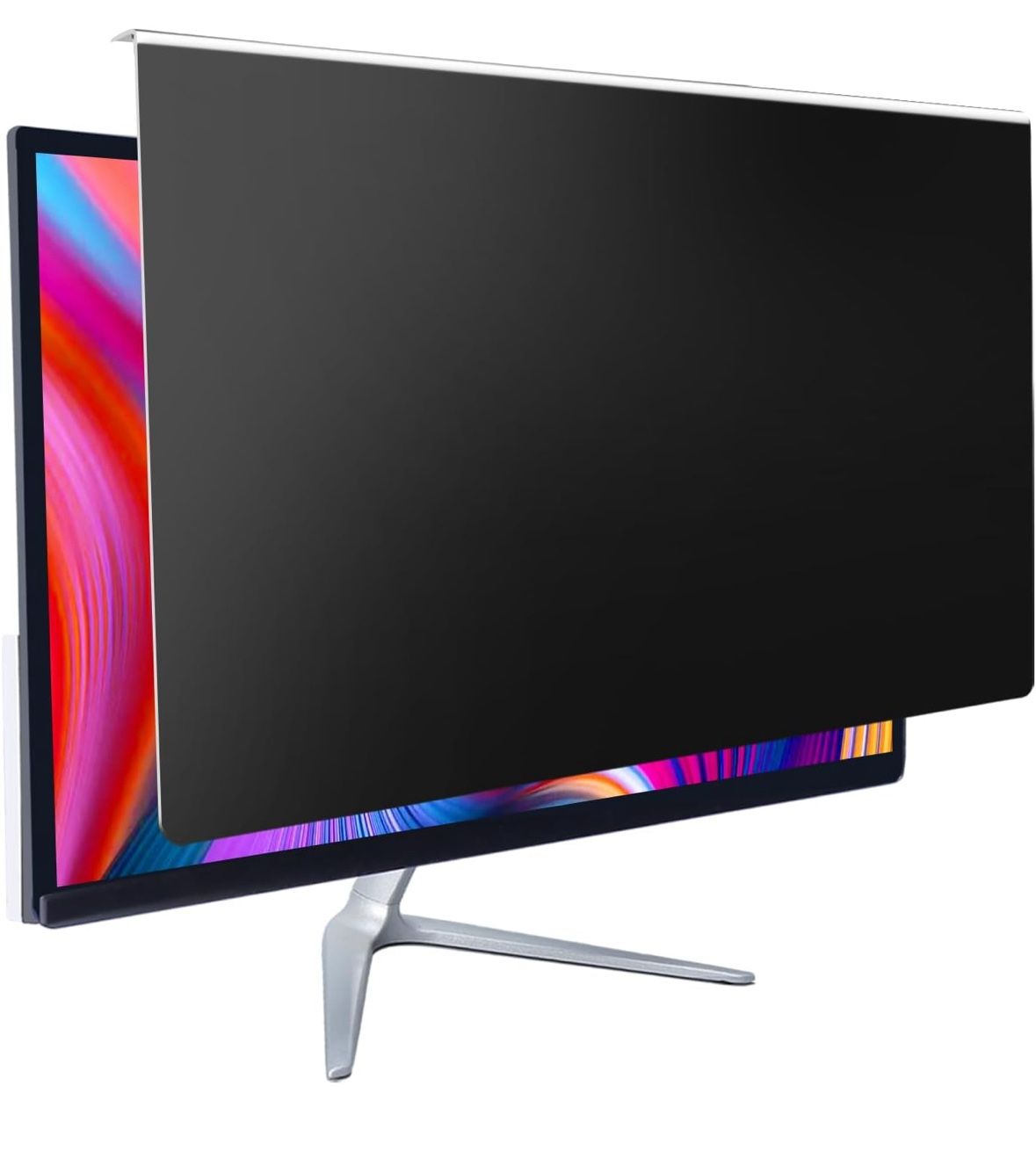 Computer Privacy Screen Filter 24" Hanging Privacy Screen Protector Compatible Widescreen Computer Monitor with Aspect Ratio 16:9, Anti-Glare Privacy