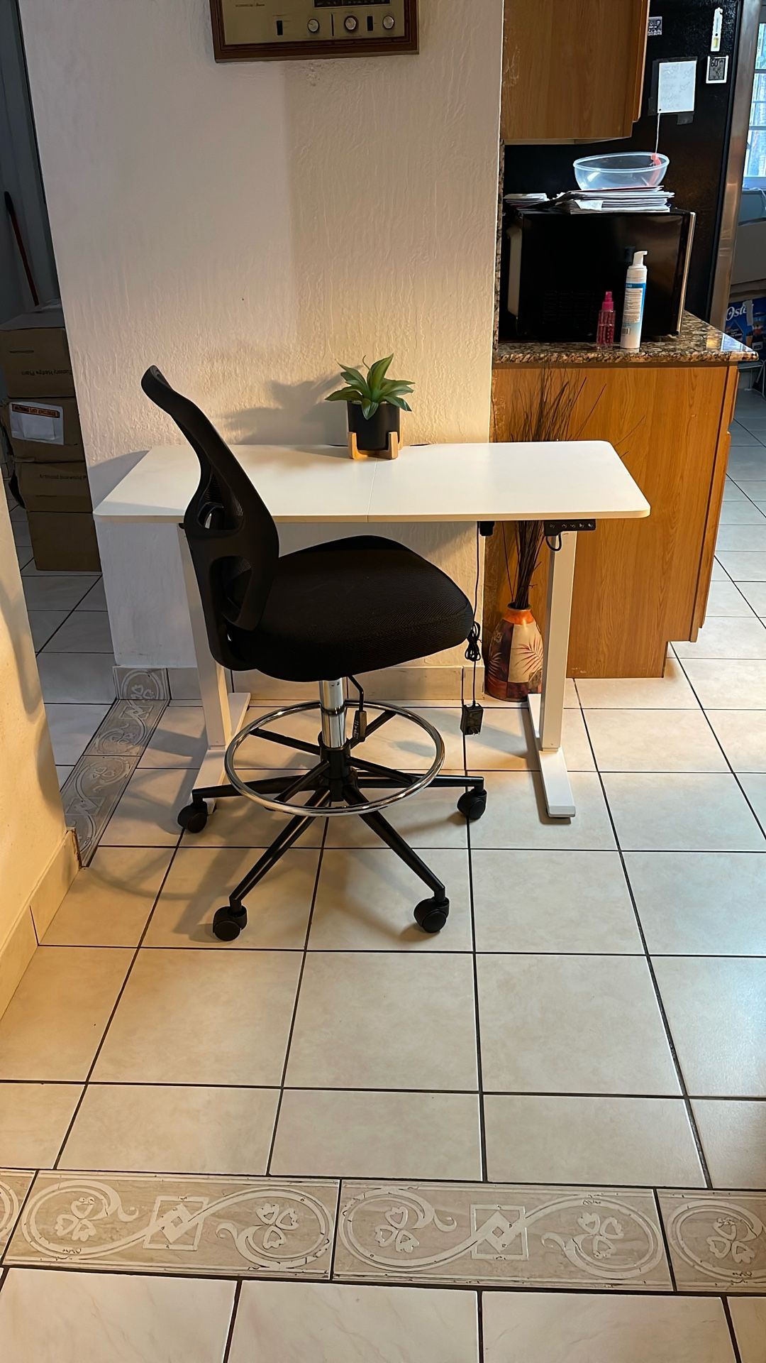 Adjustable Height Desk and Chair $149 