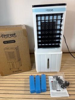 Lifecreek Evaporative Air Cooler 3.2 Gal Water Tank Remote 3 Speeds