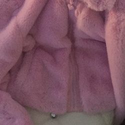 Sugar Thrillz Crop Pink Faux Fur  S