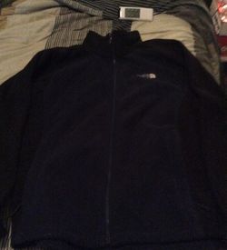 North face jacket navy blue and black