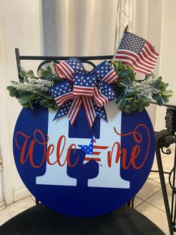 4th Of July Door Hanger