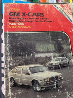 Gm x cars shop manual