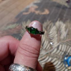 Emerald Costume Ring