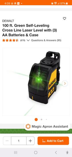 Dewalt green laser level