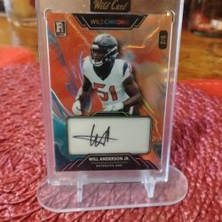 Football Auto Numbered /5 Will Anderson Jr DE TEXANS 