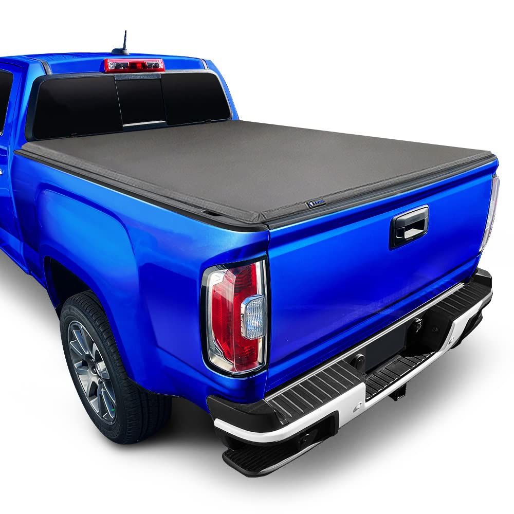 Tyger Auto T3 Soft Tri-Fold Truck Bed Tonneau Cover Compatible with 2015-2022 Chevy Colorado / GMC Canyon | Fleetside 5'2" Bed (62") |
