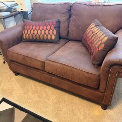 Microsuede Sofa and loveseat