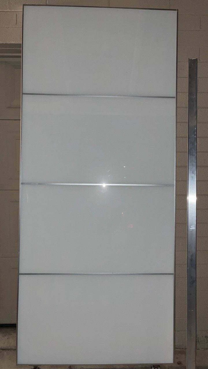 Glass And Aluminum Barn Doors