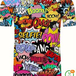 Men's comic Book Super Hero T-Shirt 