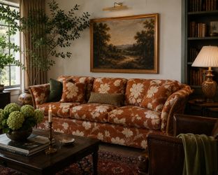or  Vintage Palm Beach Bamboo Sofa | British Colonial Style